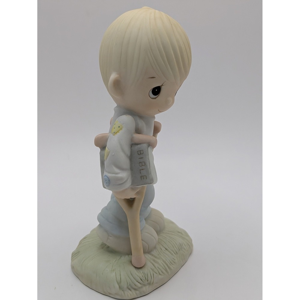 Prescious Moments Figurines Lot Of 3 He Watches -Love One Another-Love Lifted Me - Picture 5 of 16